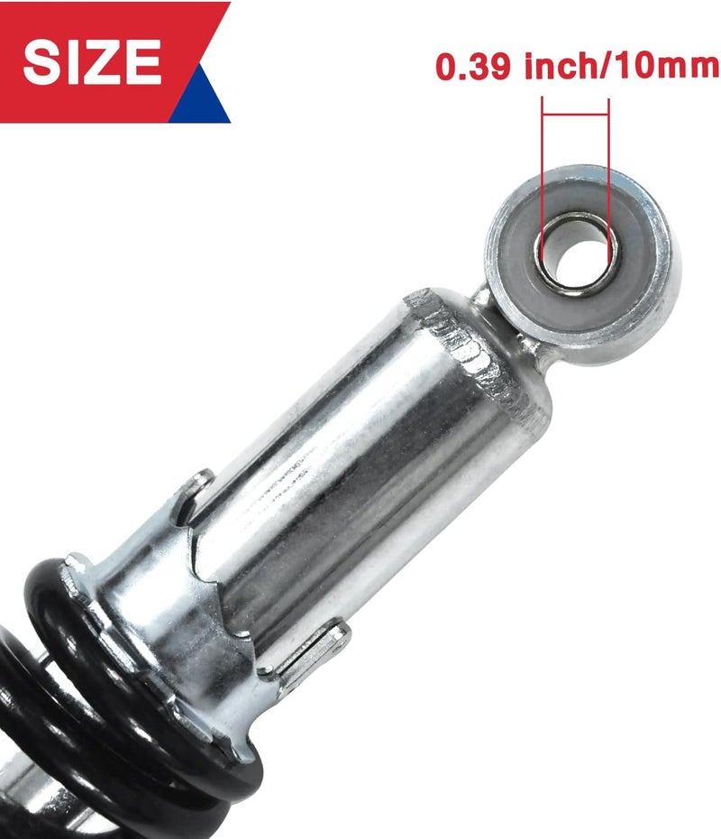HOOUP 260mm 10.2" Adjustable Rear Shock for 50cc 70cc 90cc 110cc 125cc Baja Motorsports DR70 Tao Tao DB20 Kids Pit Dirt Bike Four Wheeler Quad ATV Small Motorcycle Heavy Duty Black - Image 5